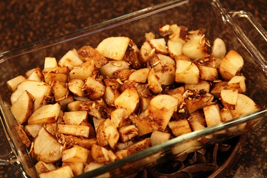 Onion Roasted Potatoes Hot Out Of The Oven