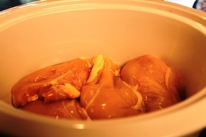 Place the Chicken Breasts in the Crockpot