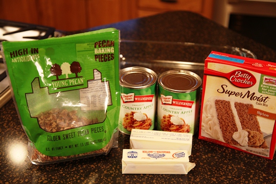 Apple Spice Cake Pudding Ingredients