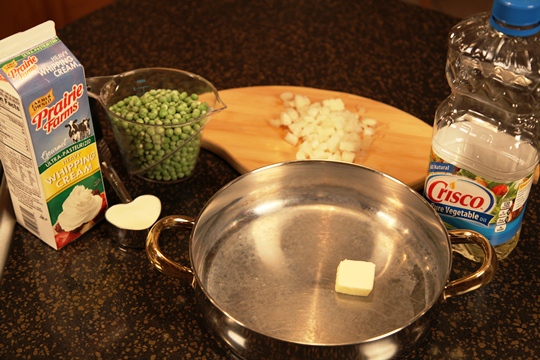 Creamed Peas Ingredients