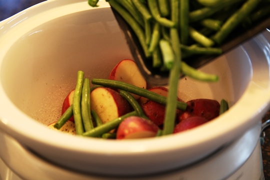 Add Green Beans to Crock Pot