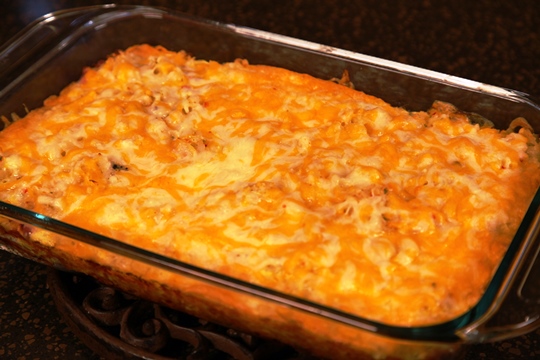 Sunrise Breakfast Casserole Hot out of the Oven