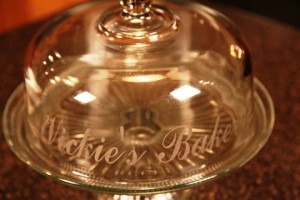 Etched Cake Stand