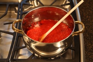 Add crushed tomatoes