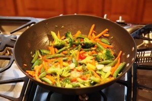 Stir Fry Vegetables in ManPan